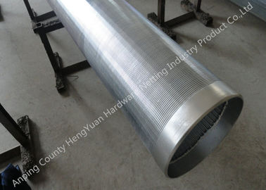 Stainless Steel Filter Wedge Johnson Wire Screen , Deep Well Water Pipes