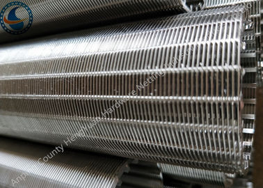 Anti - Corrosion Water Well Sand Screen , Stainless Steel Wedge Wire Screen