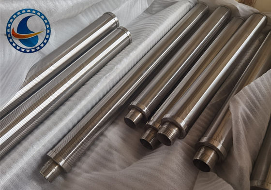 SS304 Vee shaped Profile Wire Wedge Wire Screen Filter Pipe