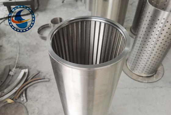 SS304 Vee Shaped Profile Wire Wedge Wire Screen Filter Pipe