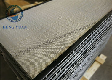 Stainless Steel Welded Wedge Wire Screen Sieve Plate For Coal Washer