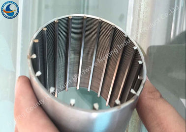 Full Circle V Shape Wire Mesh Tube Stainless Steel Filter Element Non - Clogging