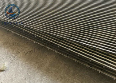 Professional V Wedge Wire Mesh Plate / Johnson Screen Mesh 3*4.6 Mm Support Rod