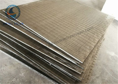 Stainless Steel 304 316 Wedge Wire Screen V Shape Slot Screen Panels 1219 mm Length