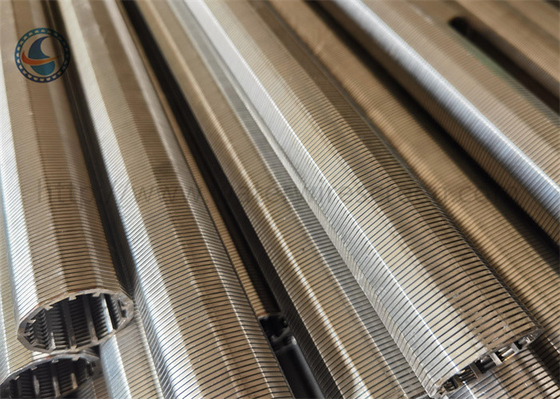 25mm-1027mm Wound Wedge Wire Filter Screen With 25-3200 Micron Rating